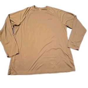 Baleaf Mens 3XL Athletic Pullover Shirt Brown Long Sleeve Training Gym Gym Worko